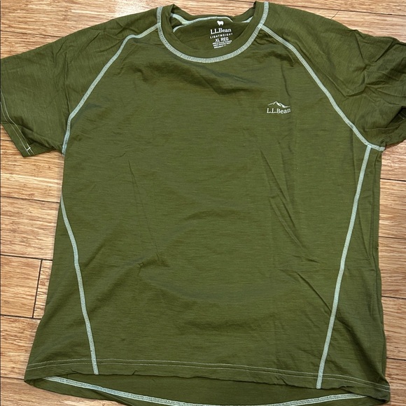 L.L. Bean Other - L.L. Bean Olive Green Performance Base Layer Marino Wool Cabincore Tee XL NWOT